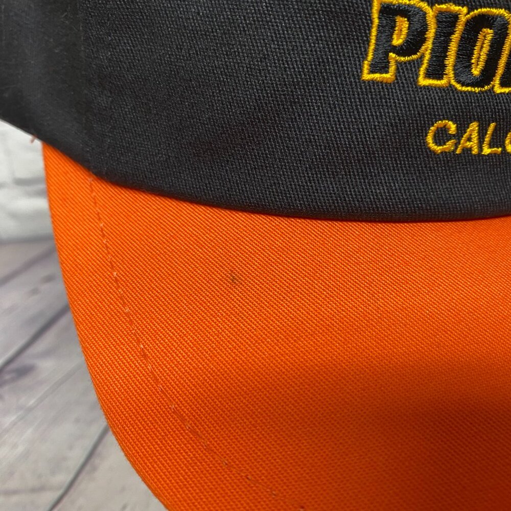 Vintage K Products Farmer Hat Cap Snapback Black Orange The Pioneer Calgary - Picture 6 of 9